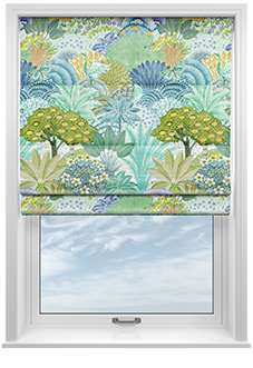 Kolkata Velvet, Spring Mist - Roman Blind